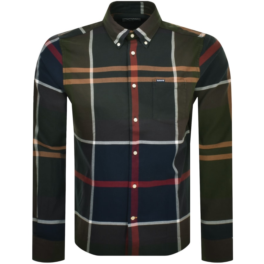 Barbour Dunoon Check Long Sleeved Shirt Green